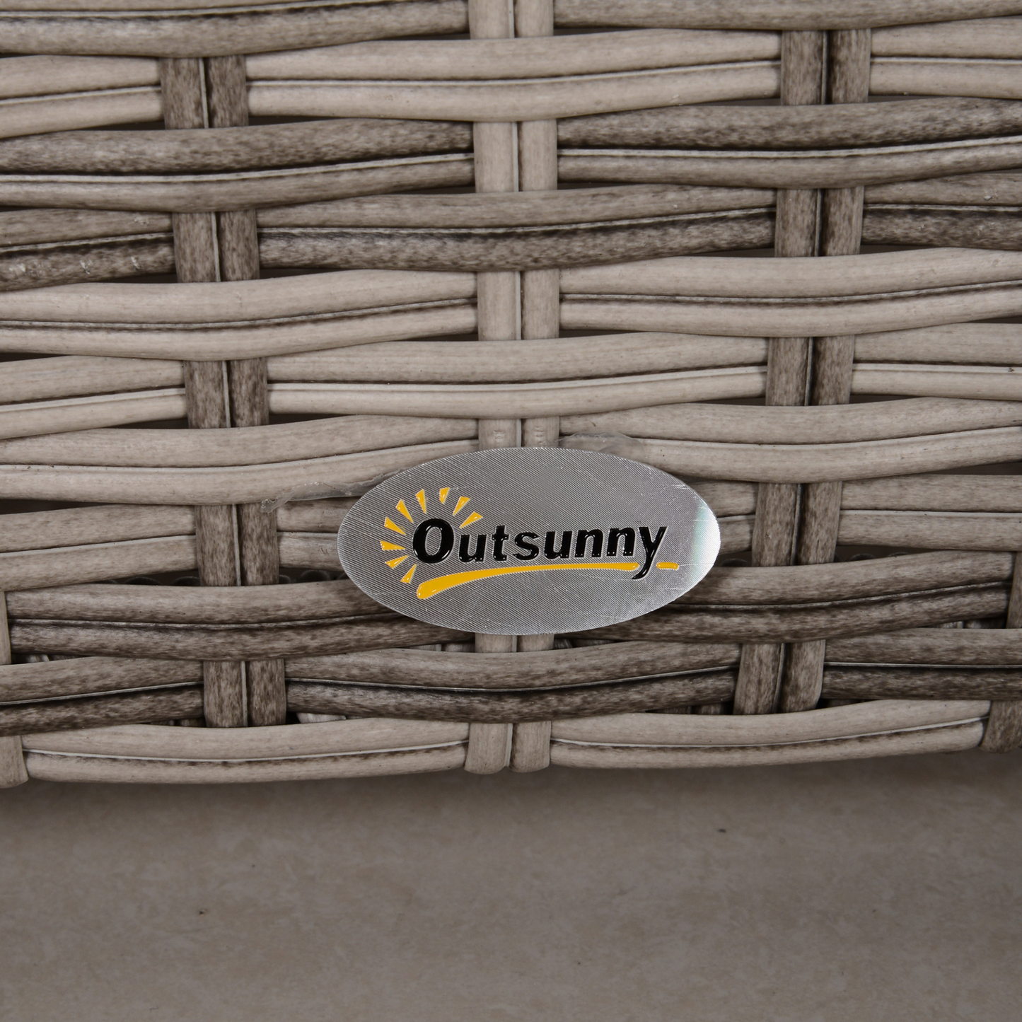 Outsunny 8pc Rattan Garden Furniture 6 Seater Sofa & Coffee Table Set Bonzer Outdoor Patio Furniture Wicker Weave Chair Space-saving Compact - Grey