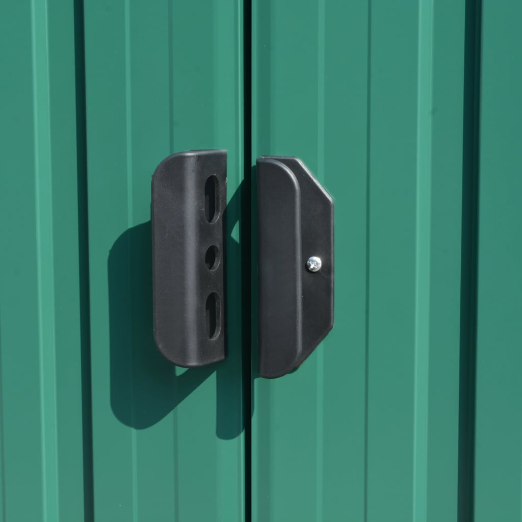vidaXL Garden Shed 257x392x181 cm Metal Green