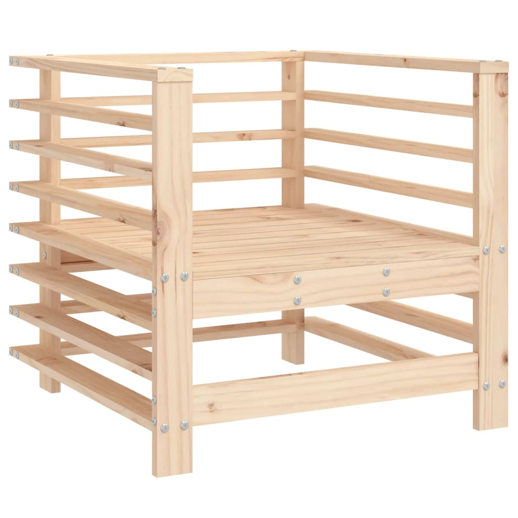 vidaXL 7 Piece Garden Lounge Set Solid Wood Pine