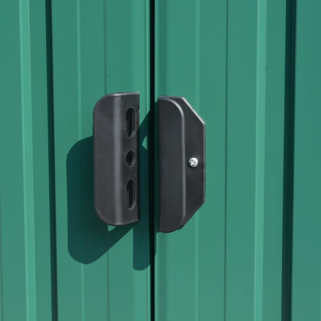vidaXL Garden Shed 257x392x181 cm Metal Green