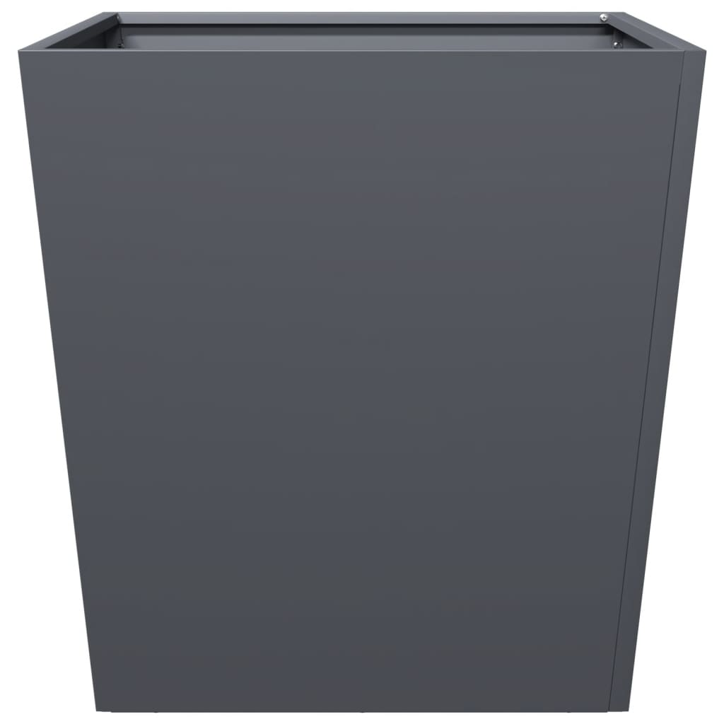 vidaXL Garden Planter Anthracite 50x50x50 cm Steel