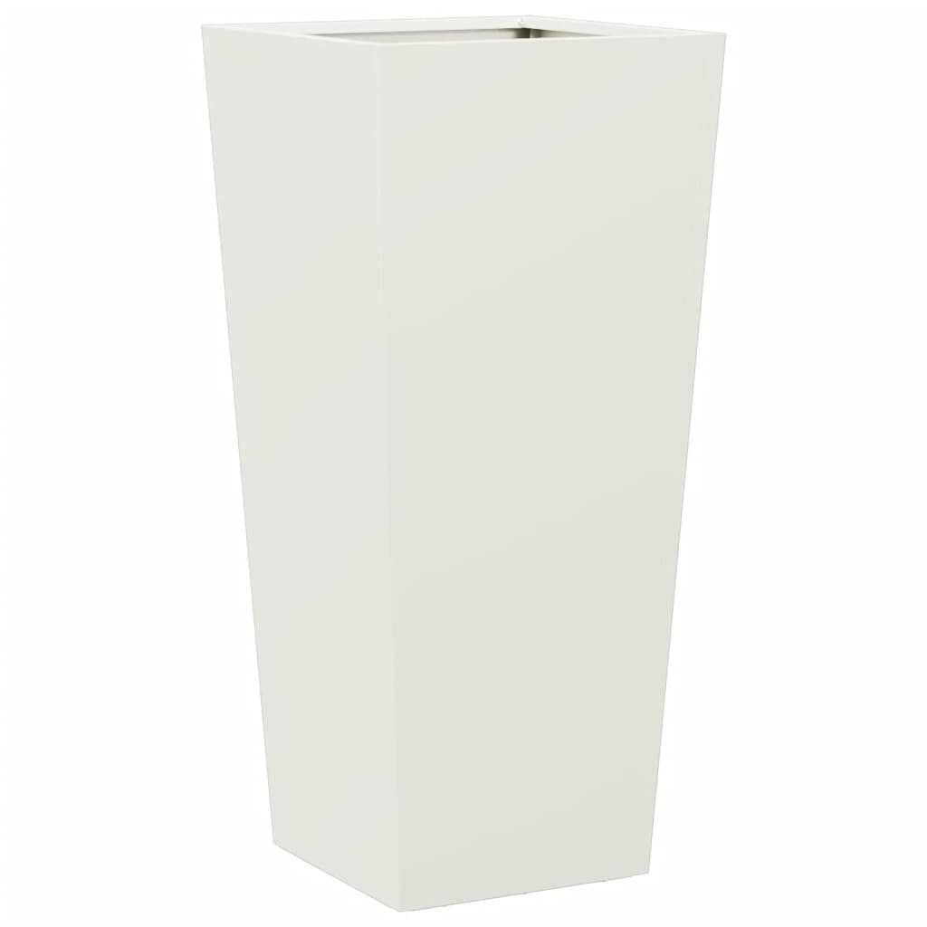 vidaXL Garden Planter White 35x35x75 cm Steel
