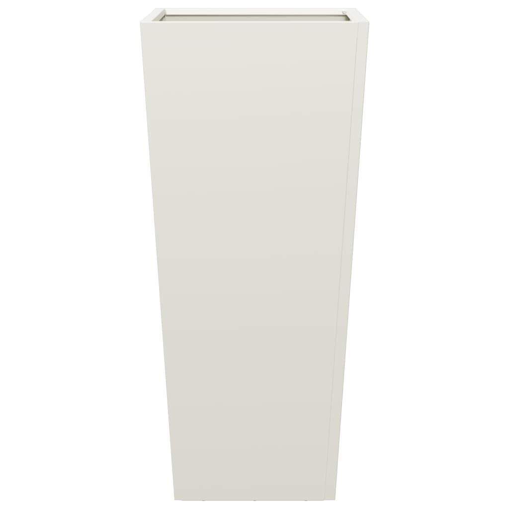 vidaXL Garden Planter White 35x35x75 cm Steel