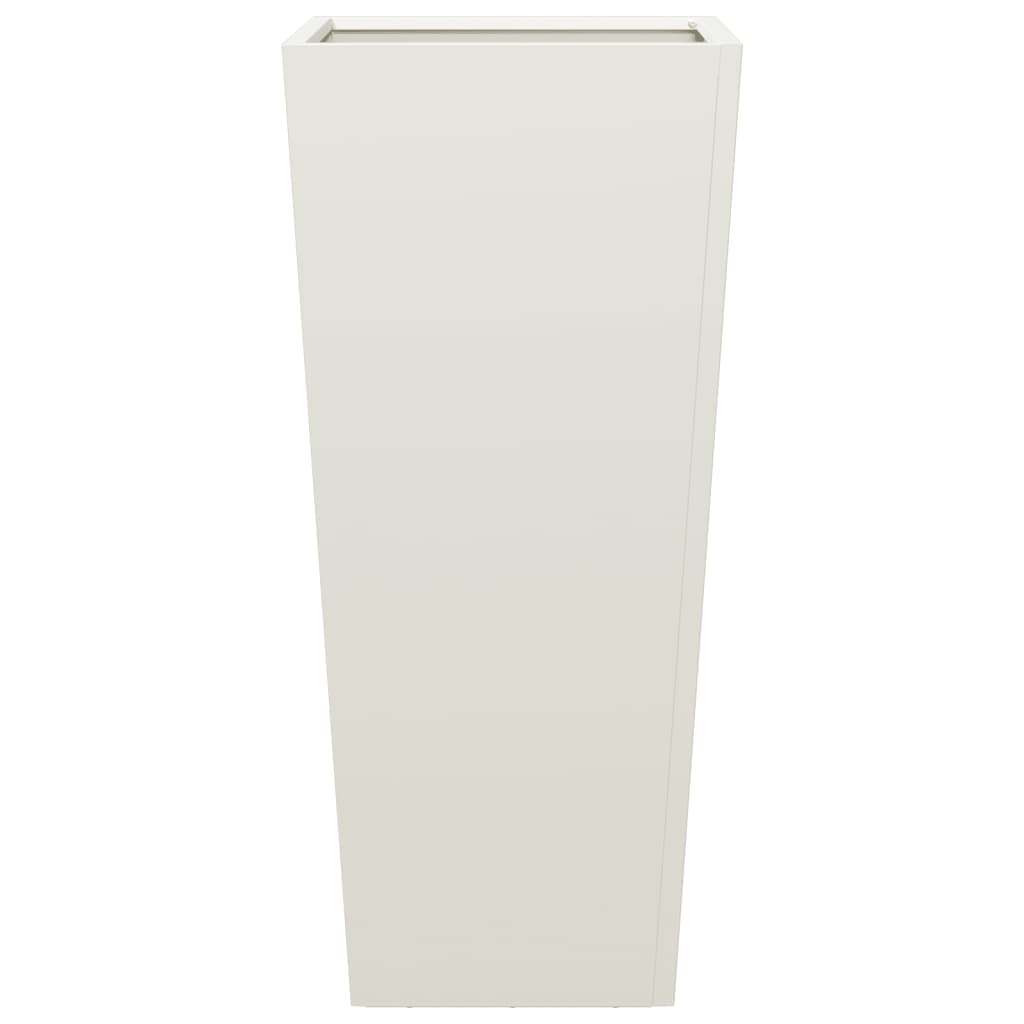 vidaXL Garden Planter White 35x35x75 cm Steel
