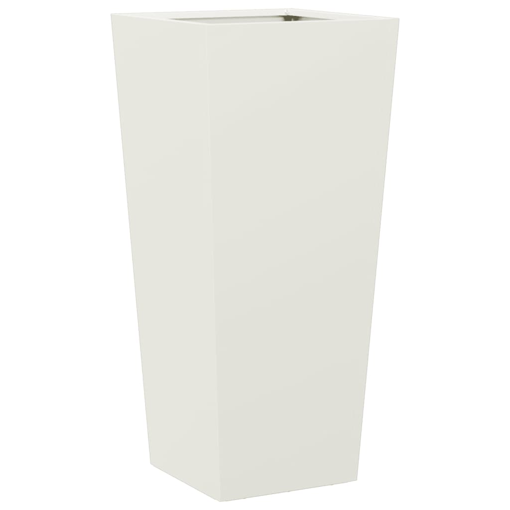 vidaXL Garden Planter White 35x35x75 cm Steel
