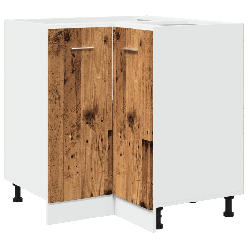 vidaXL Kitchen Cabinet Old Wood 75.5x75.5x81.5 cm Engineered Wood