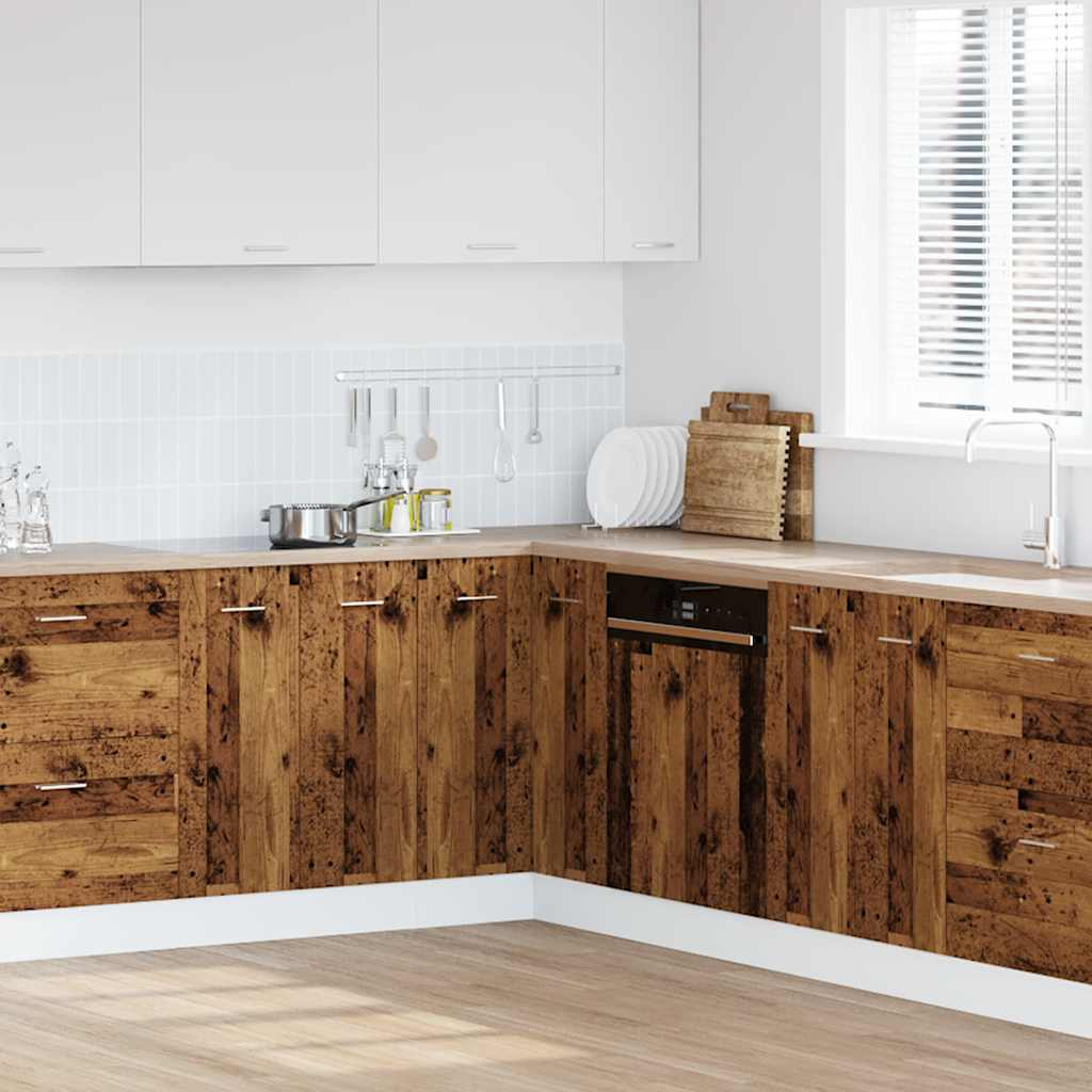vidaXL Kitchen Cabinet Old Wood 75.5x75.5x81.5 cm Engineered Wood