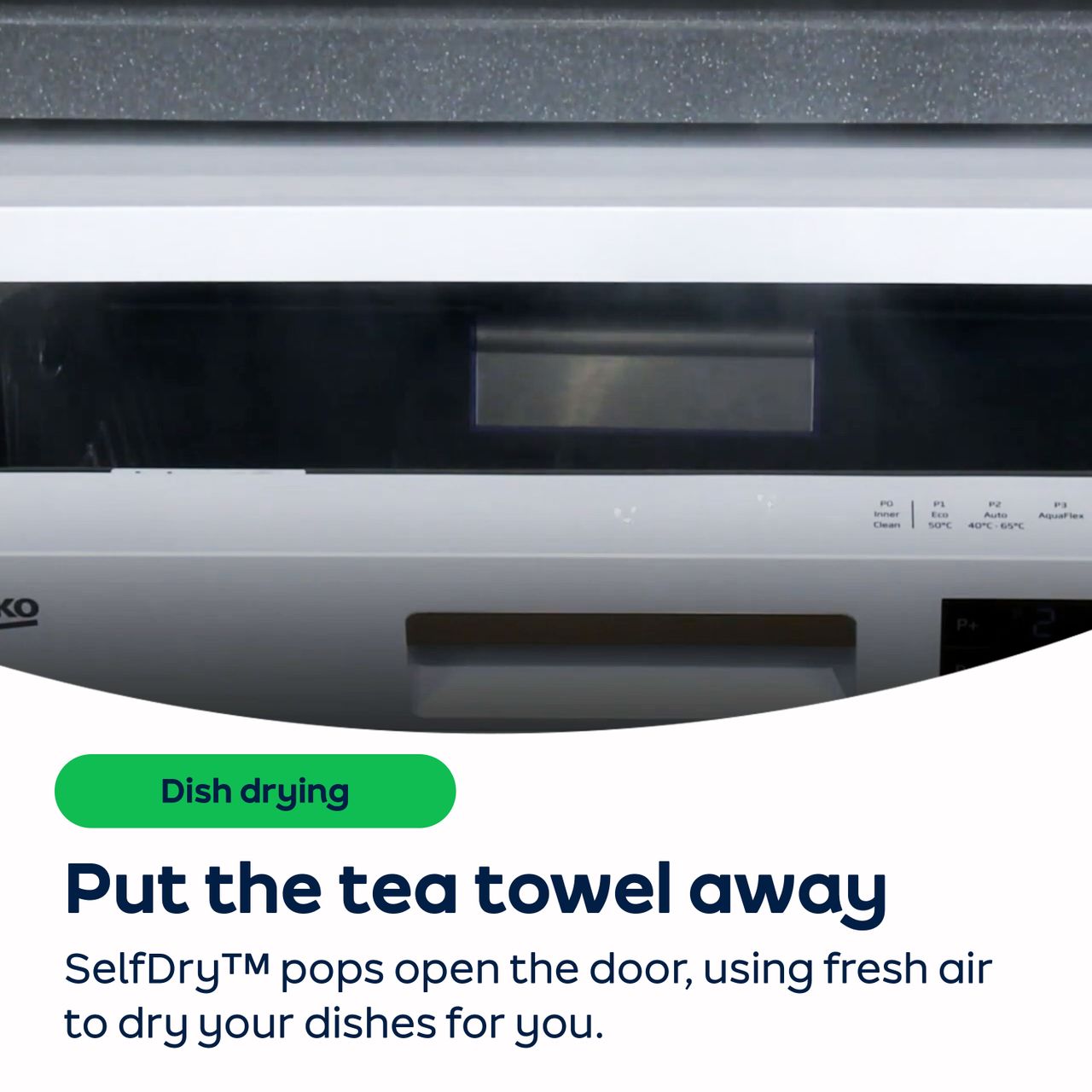 Beko BDFN15430W Standard Dishwasher - D Rated
