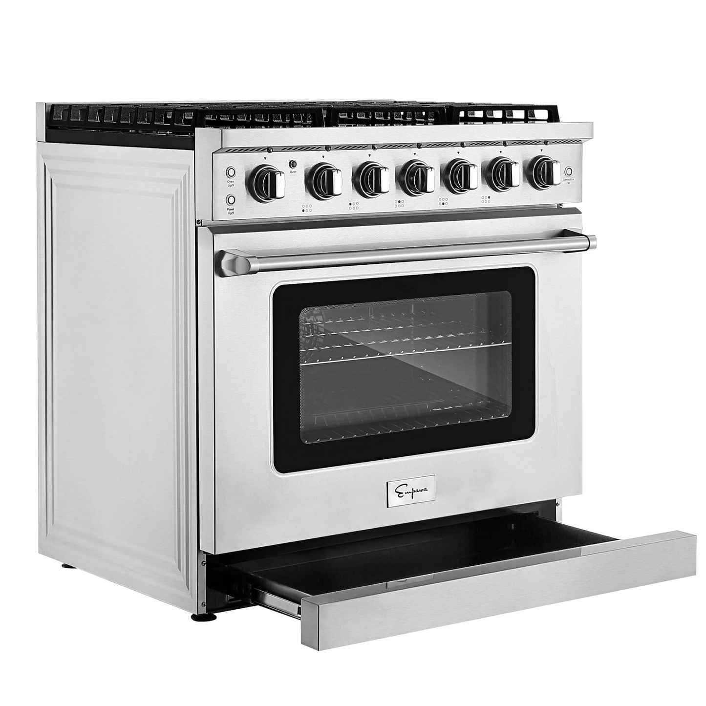 Empava 36GR11 36 in. Pro-Style Slide-in Single Oven Gas Range