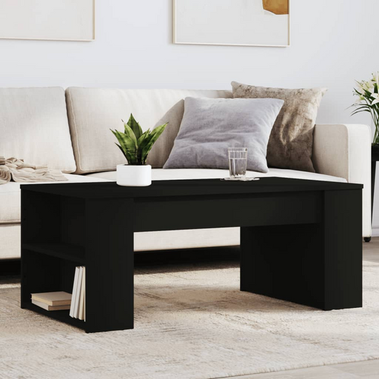 vidaXL Coffee Table Black 102x55x42 cm Engineered Wood