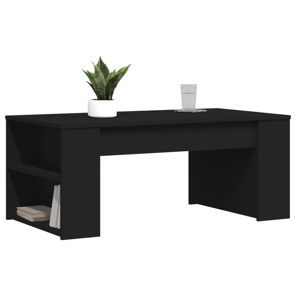 vidaXL Coffee Table Black 102x55x42 cm Engineered Wood