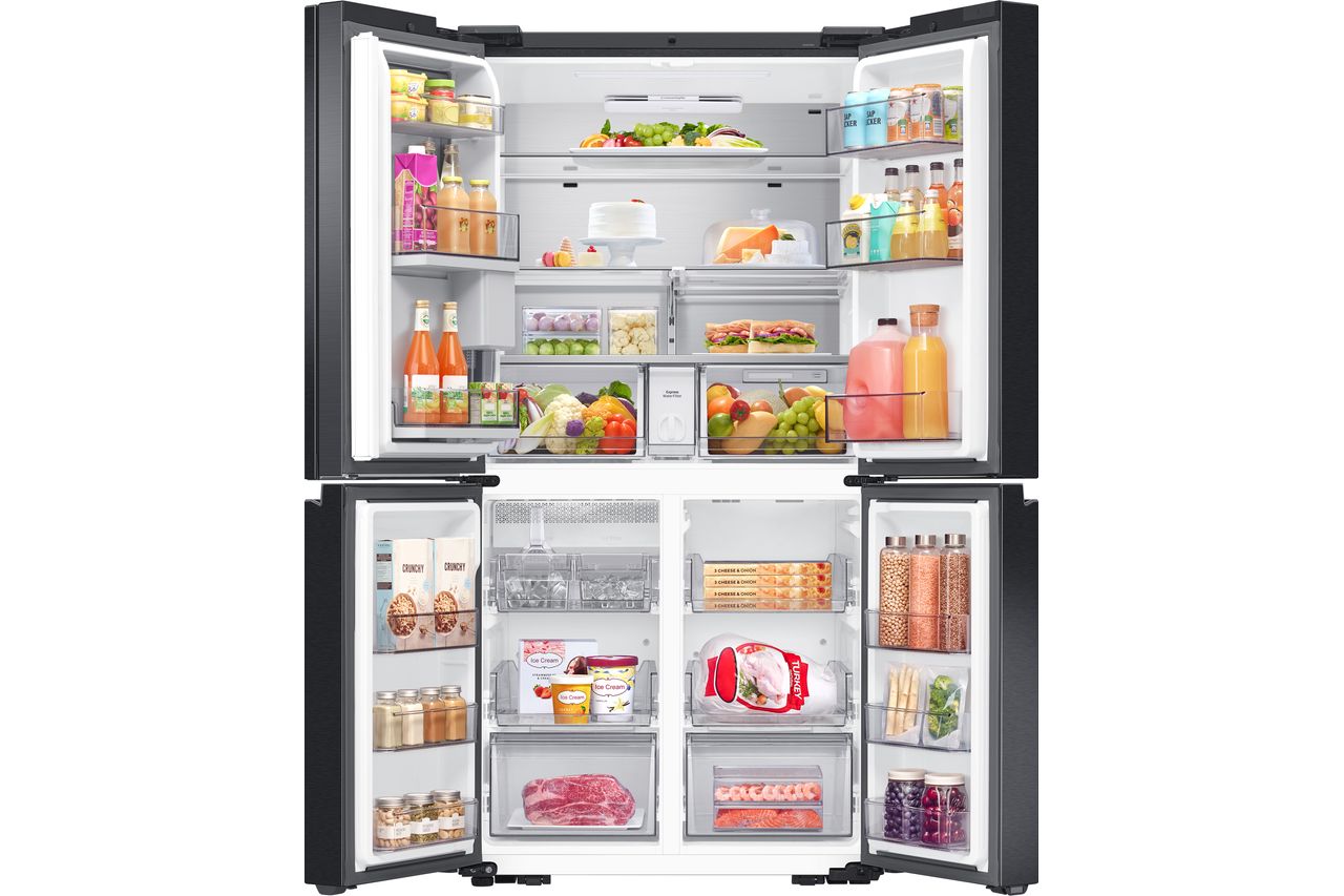 Samsung RF65DG9H0EB1EU Wifi Connected Plumbed Total No Frost American Fridge Freezer - Black -Silver - E Rated