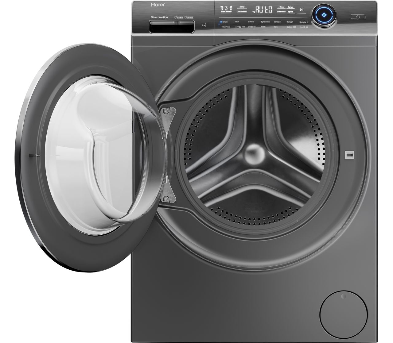 Haier i-Pro Series 7 Plus HW100-B14979S8U1 10kg WiFi Connected Washing Machine with 1400 rpm - Graphite - A Rated